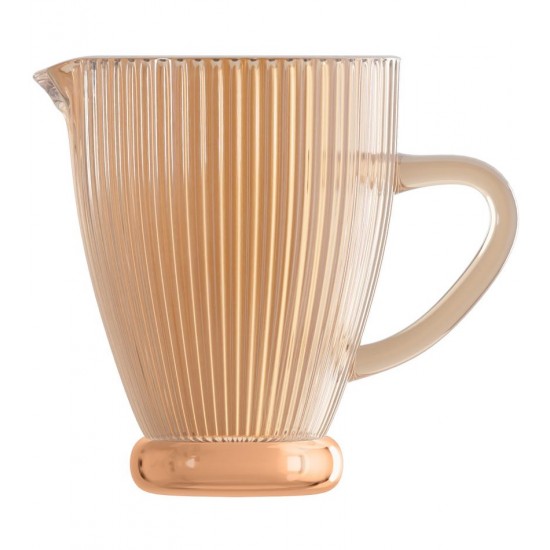 Jarra 1,3l De Vidro Lines Âmbar